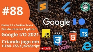 Criando um jogo com HTML, CSS e JS e  Notícias de Tecnologia no Hcode Café ☕ #88