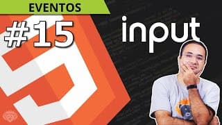 Evento input do HTML 5