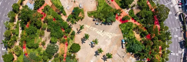 Praça Giovani Breda - área verde - Assunção